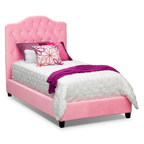 Valerie Twin Bed - Pink | American Signature Furniture