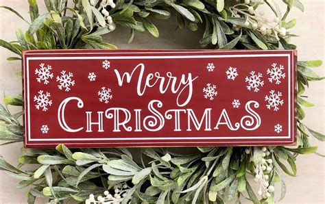 Merry Christmas Sign Red Merry Christmas Sign Rustic Red - Etsy Australia