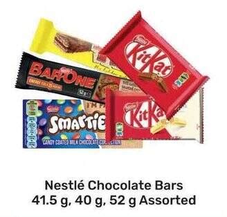 Nestlé Chocolate Bars 41.5g, 40g, 52g Assorted offer at Game