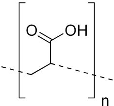 11. Chemical structure of the polyacrylic acid. | Download Scientific Diagram