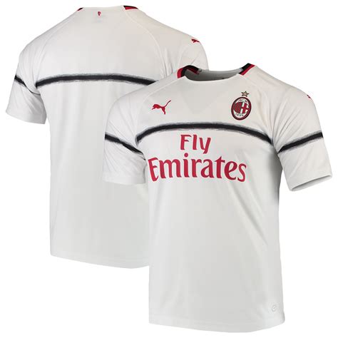 AC Milan Puma 2018/19 Replica Away Jersey - White - Walmart.com - Walmart.com