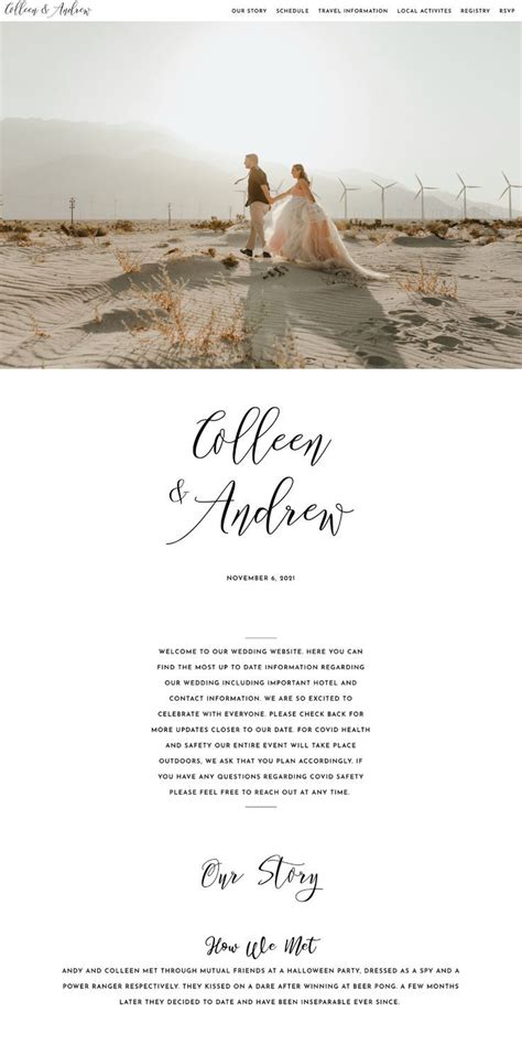 10 beautiful wedding website examples to inspire your own – Artofit