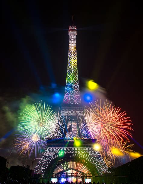 Fireworks at the Eiffel Tower in Paris France - Khaleej Mag