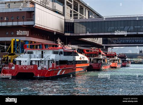 Sheung Wan, Hong Kong - February 22, 2020 : Hong Kong - Macau Ferry ...