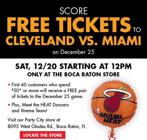 Party City Miami Heat Tickets Contest (Boca Raton) | Jeff Eats