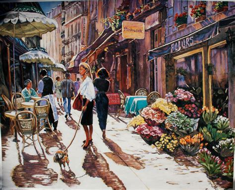 Paris France cafe morning 'Bistro du Soleil' print by lynnhaysart | Paris art, Painting, Paris cafe