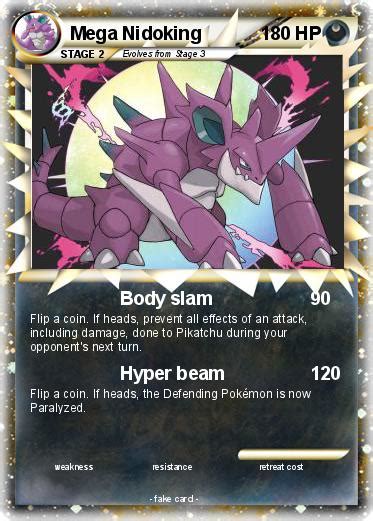 Pokémon Mega Nidoking 12 12 - Body slam - My Pokemon Card