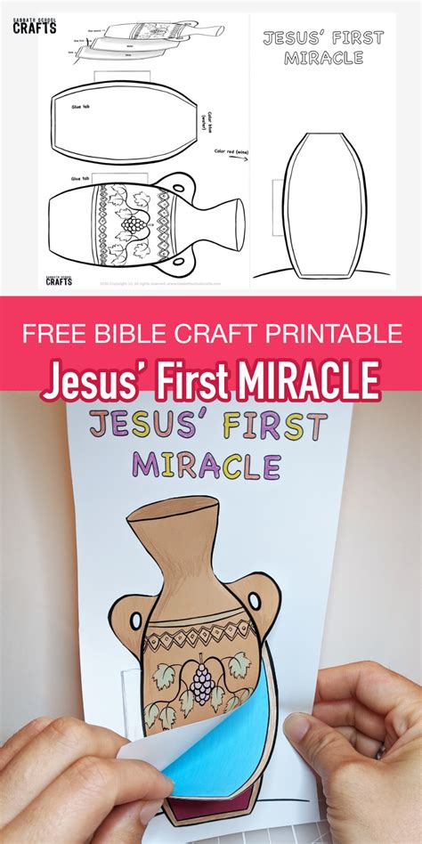 Jesus turns water to wine miracle craft for kids! | Bible crafts for kids, Bible crafts sunday ...