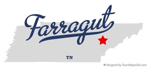 Map of Farragut, TN, Tennessee