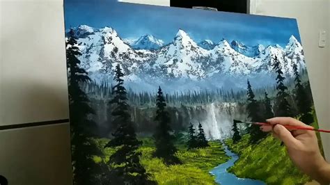 Como pintar un paisaje facil. Timelapse. How to paint a easy Landscape ...