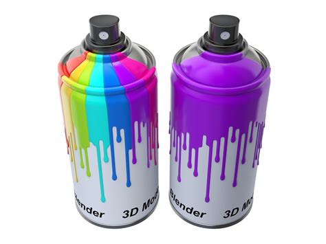 Spray Can with paint 3D model | CGTrader