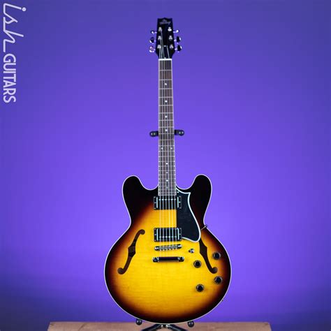 Heritage H-535 Semi-Hollow Electric Guitar Original Sunburst – Ish Guitars