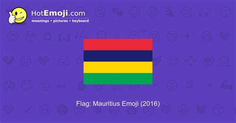 🇲🇺 Flag: Mauritius Emoji Meaning with Pictures: from A to Z