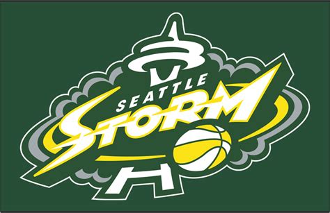 Seattle Storm Primary Dark Logo - Women's National Basketball ...