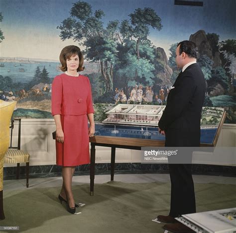 First Lady Jacqueline Kennedy, NBC News' Sander Vanocur discussing ...