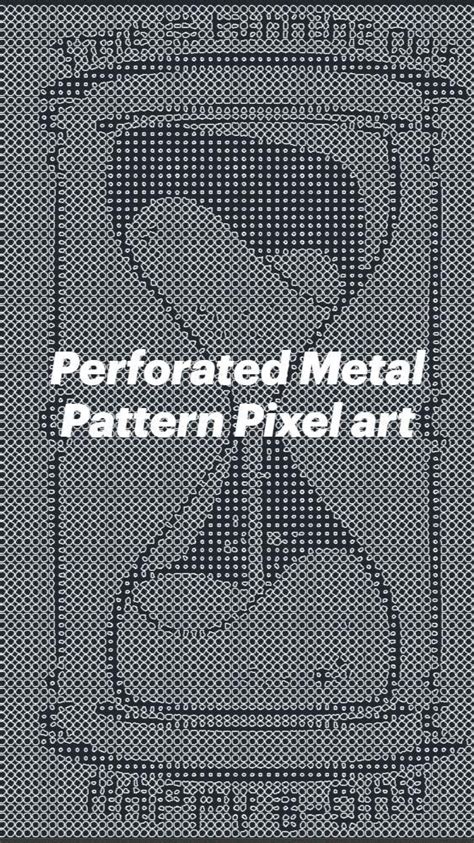 Perforated Metal Pattern Pixel art in 2023 | Pixel art, Perforated metal, Metal