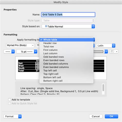 Word Table Styles - Best Practices - Brandwares