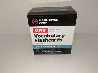 500 Essential Words: GRE Vocabulary Flash Cards (Manhattan Prep GRE ...