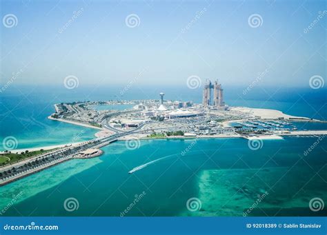 Abu Dhabi. in the Summer of 2016. the Construction of Artificial Islands in the Arabian Gulf ...