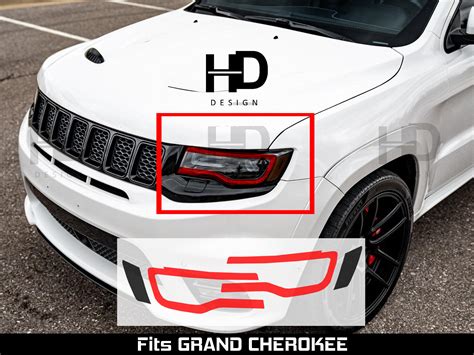 HDUSA Fits Jeep Grand Cherokee 2017-2021 Front Headlight Vinyl - Etsy