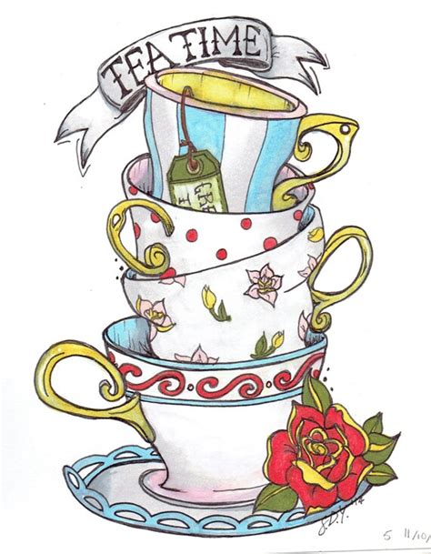 Free alice in wonderland tea party clip art