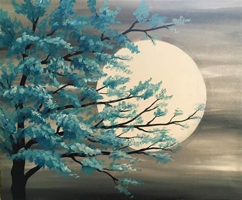 Pin by Dayse on Fotos Lindas | Moonlight painting, Painting, Easy canvas painting