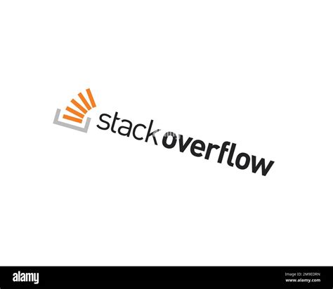 Stack Overflow, Rotated Logo, White Background B Stock Photo - Alamy