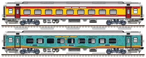 Paintcad Vectors of locomotives, cars, containers and houses | Indian railway train, Train ...