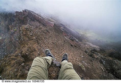 Climber on Ruminahui Volcano summit Climber on Ruminahui Volcano summit, Cotopaxi National Park ...