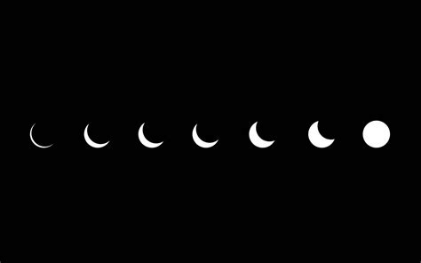 Free download Download Moon Phases Aesthetic Black And White Laptop Wallpaper [1920x1200] for ...