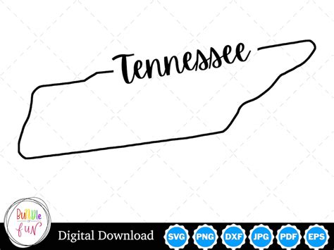 Tennessee State Outline Design Tennessee PNG Tennessee SVG - Etsy