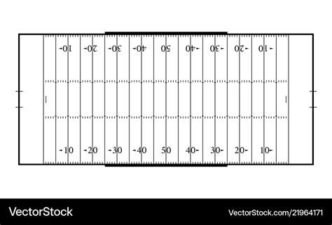 American football field sport background line art Vector Image