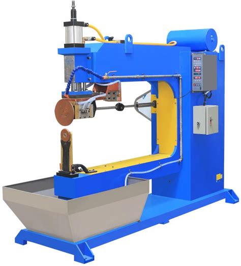 Long Copper Arm Resistance Seam Welding Machine , Rolling Seam Welder Machine