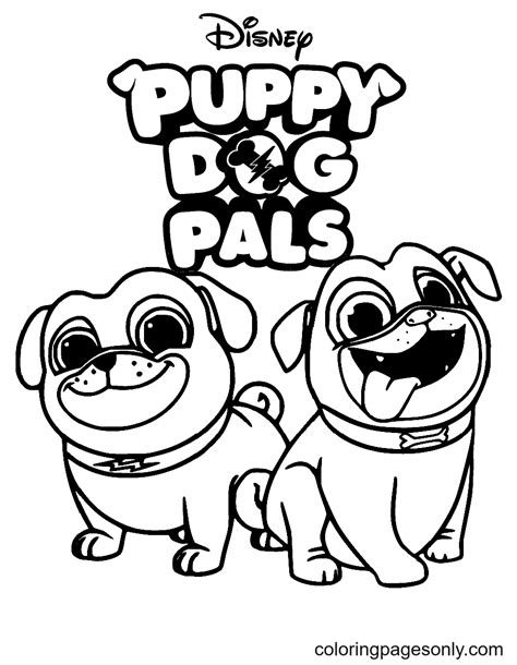 Coloring Pages Puppy Dog Pals