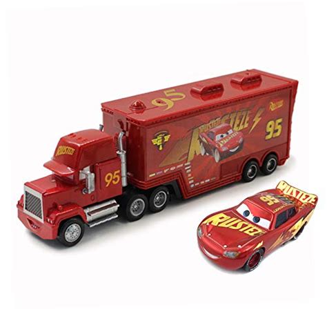 Buy fashionmore Movie Cars Toys Red Lightning McQueen Mack Hauler Truck ...