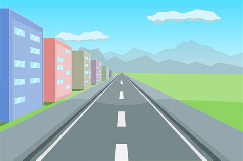 Clipart - Road in perspective