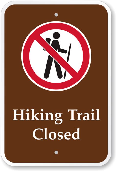 Trail Signs, Hiking Signs, Hiking Trail Symbols & Trail Markers.