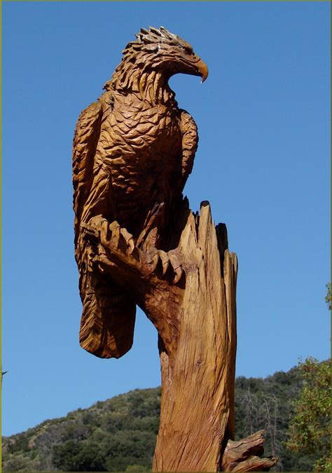 Wood Carving, Eagle, Oak Glen, CA 4-27 | (1 in a multiple pi… | Flickr