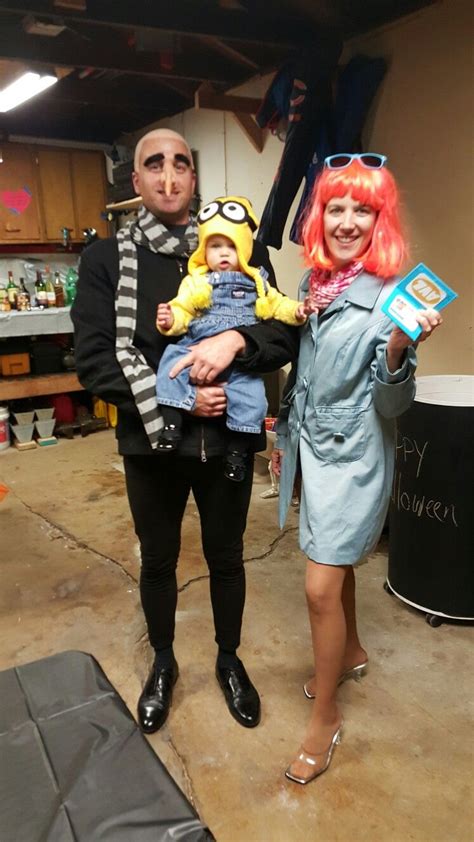 Gru, Minion, and Lucy 2015 | Minion costumes, Minion birthday party ...