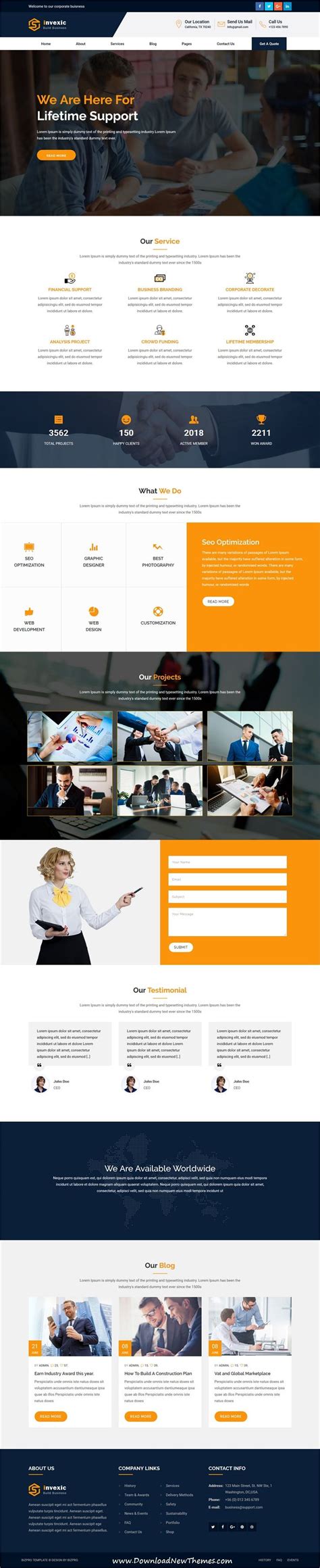 BizPro || Corporate & Business Responsive Template | Corporate web ...