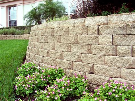 Like the rustic look? Find these raised interlocking Castle Wall pavers at our office location ...