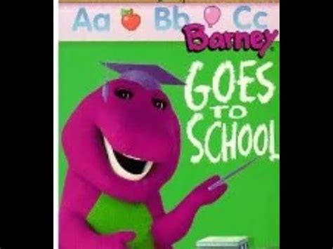 Barney Home Video: Barney Goes To School (1996 VHS) - YouTube