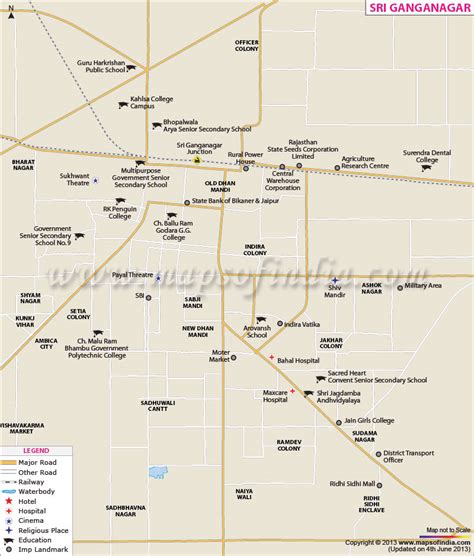 Sri Ganganagar District Map, 44% OFF