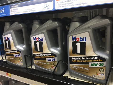 Mobil 1 Synthetic 5-Quart Motor Oil Only $5.96 After Rebate on Walmart ...