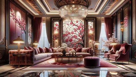 Cherry Blossom Floral Interior Design Ideas - Home Wall Art Decor