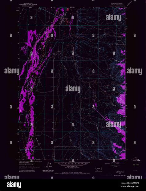 Map of wisdom montana hi-res stock photography and images - Alamy