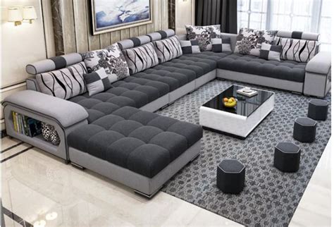 Living Room Sofas/Fabric Sofa Bed Royal Sofa Set 7 Seater Living Room Furniture Designs | Living ...