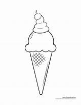 Ice Cream Templates And Coloring Pages For An Party sketch template
