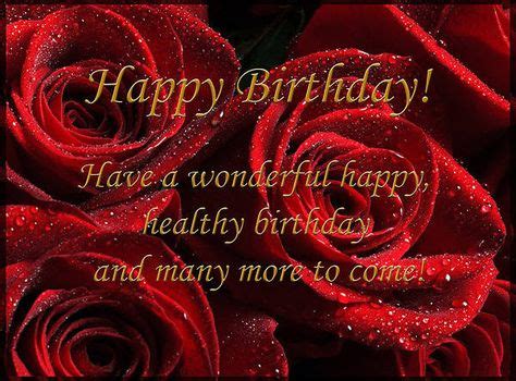 Happy Birthday Card with Red Roses in 2020 | Happy birthday cards, Happy birthday greeting card ...