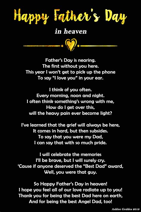 Happy Fathers Day Quotes For My Dad In Heaven - ShortQuotes.cc